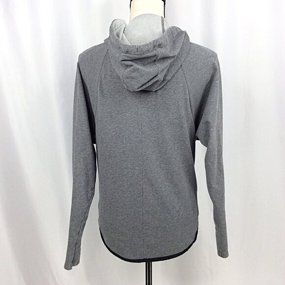 Athleta Sentry Anorak Hoodie Sweatshirt Womens Size XS Gray Full Zip Thumbholes - Picture 3 of 10